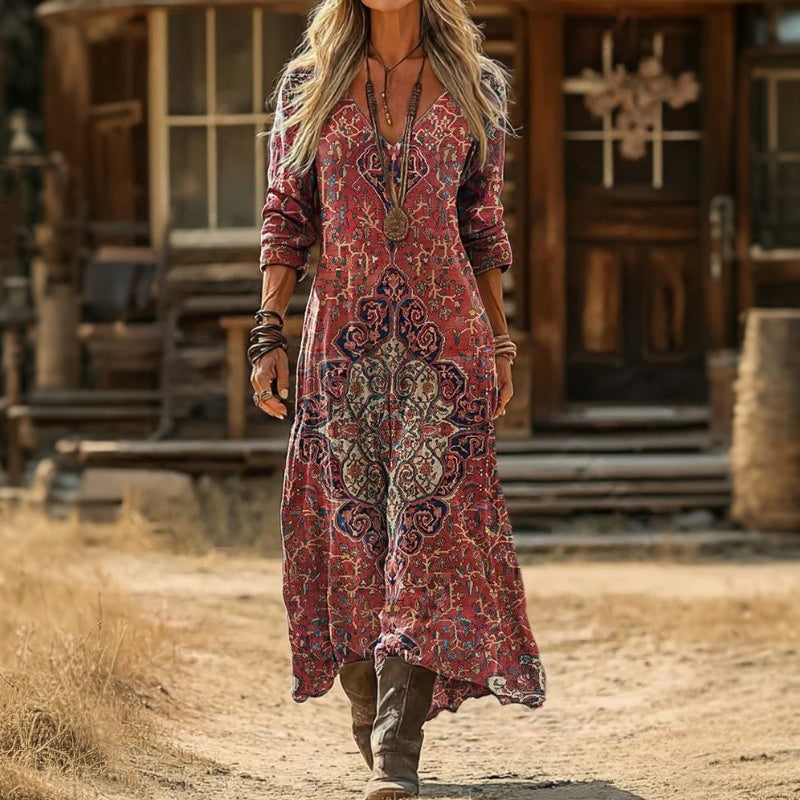 Evelyn™ | Vintage-Inspired Long Sleeve Casual Dress