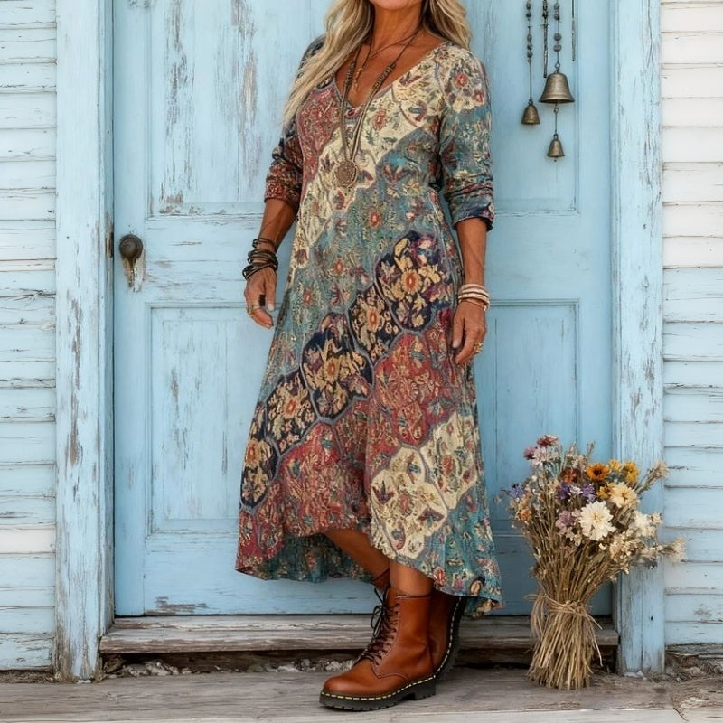 Evelyn™ | Vintage-Inspired Long Sleeve Casual Dress