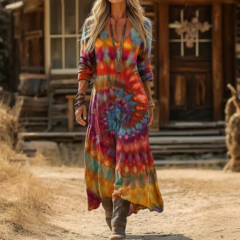 Evelyn™ | Vintage-Inspired Long Sleeve Casual Dress