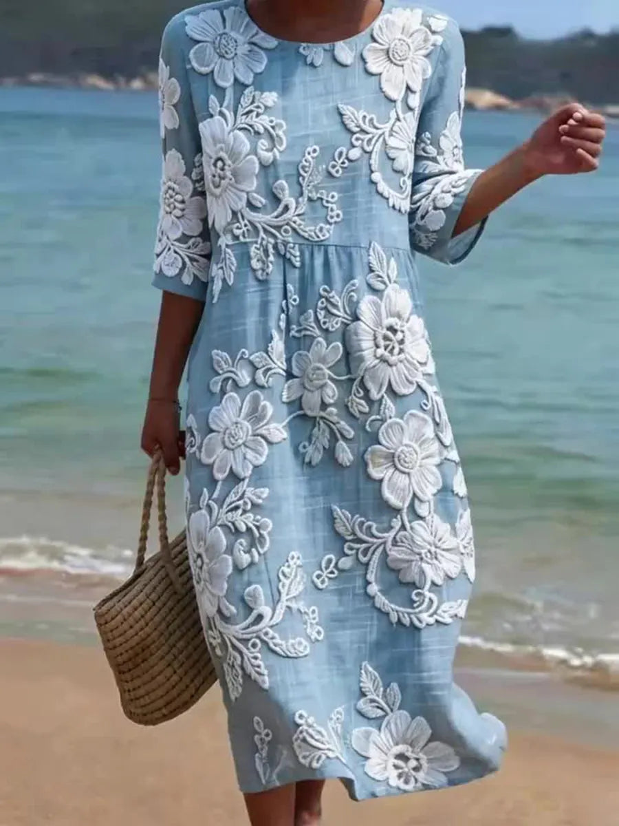 Victoria™ | Mid-Length Floral Dress