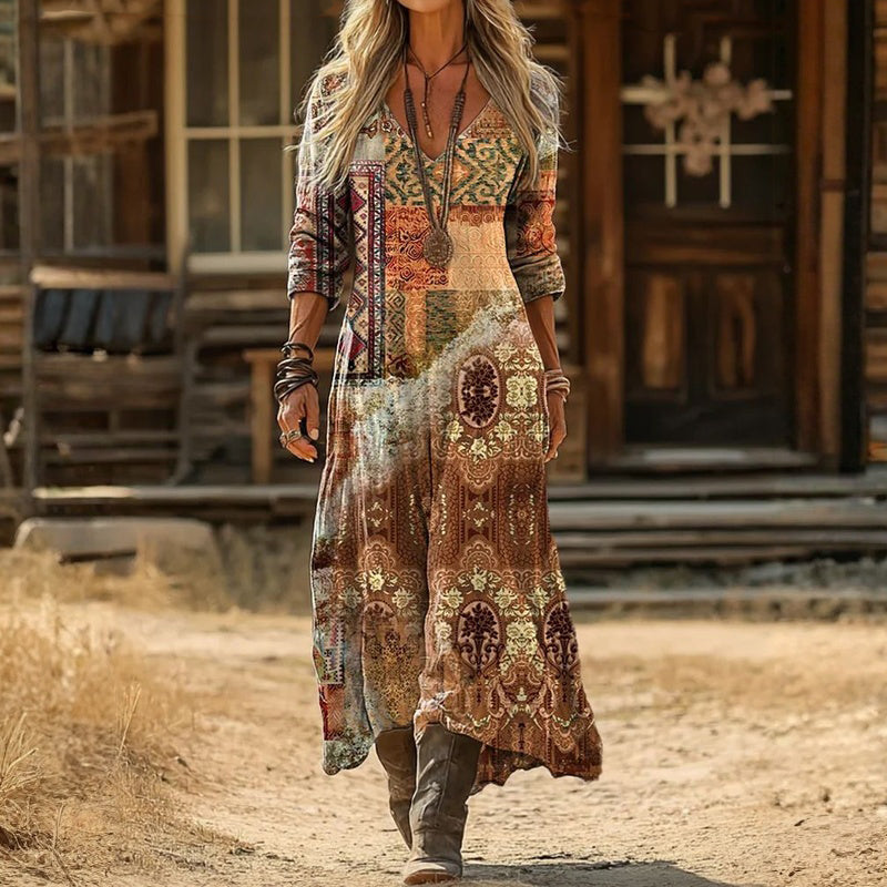 Evelyn™ | Vintage-Inspired Long Sleeve Casual Dress