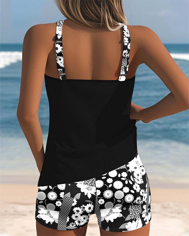 Alritta™ | Two‑Piece Relaxed‑Fit Swimsuit with Floral Beach Vibe