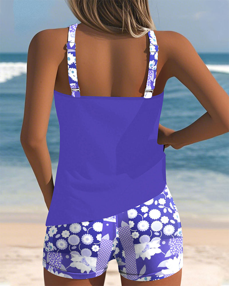 Alritta™ | Two‑Piece Relaxed‑Fit Swimsuit with Floral Beach Vibe