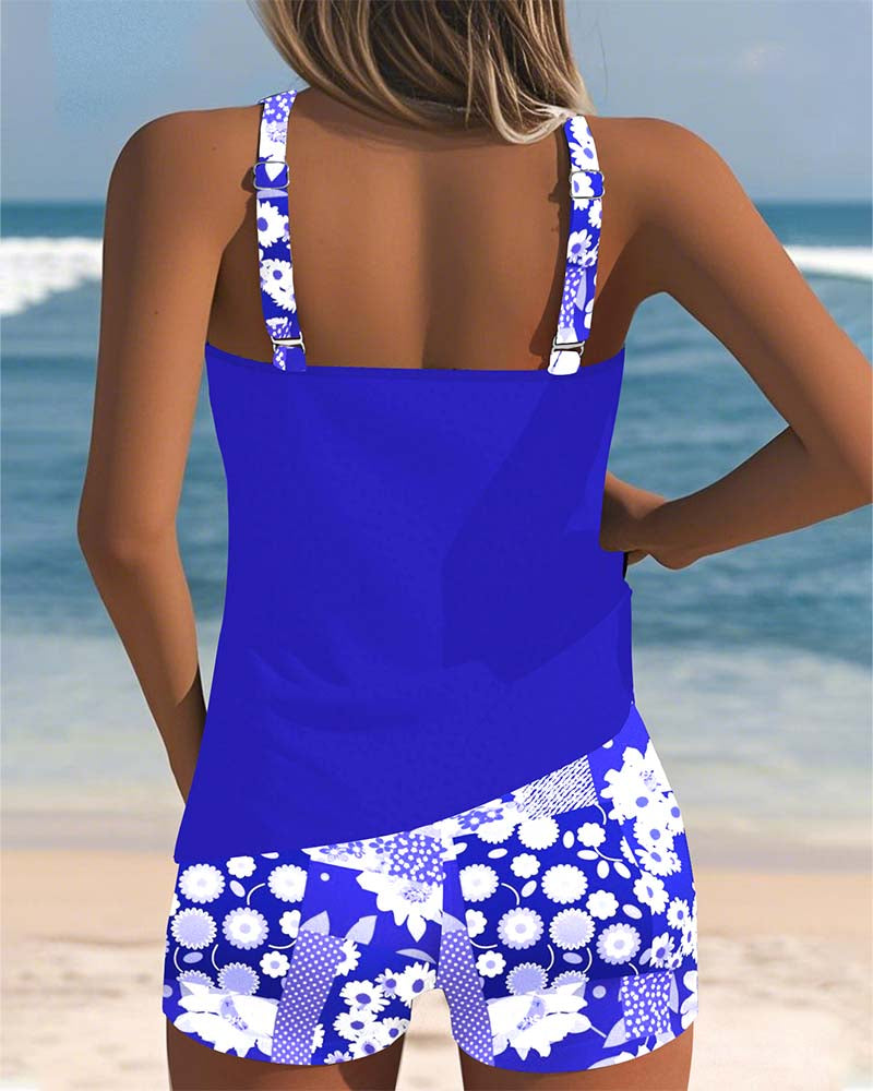 Alritta™ | Two‑Piece Relaxed‑Fit Swimsuit with Floral Beach Vibe