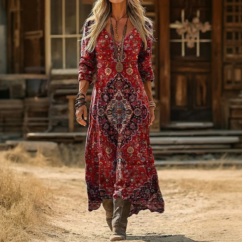 Evelyn™ | Vintage-Inspired Long Sleeve Casual Dress