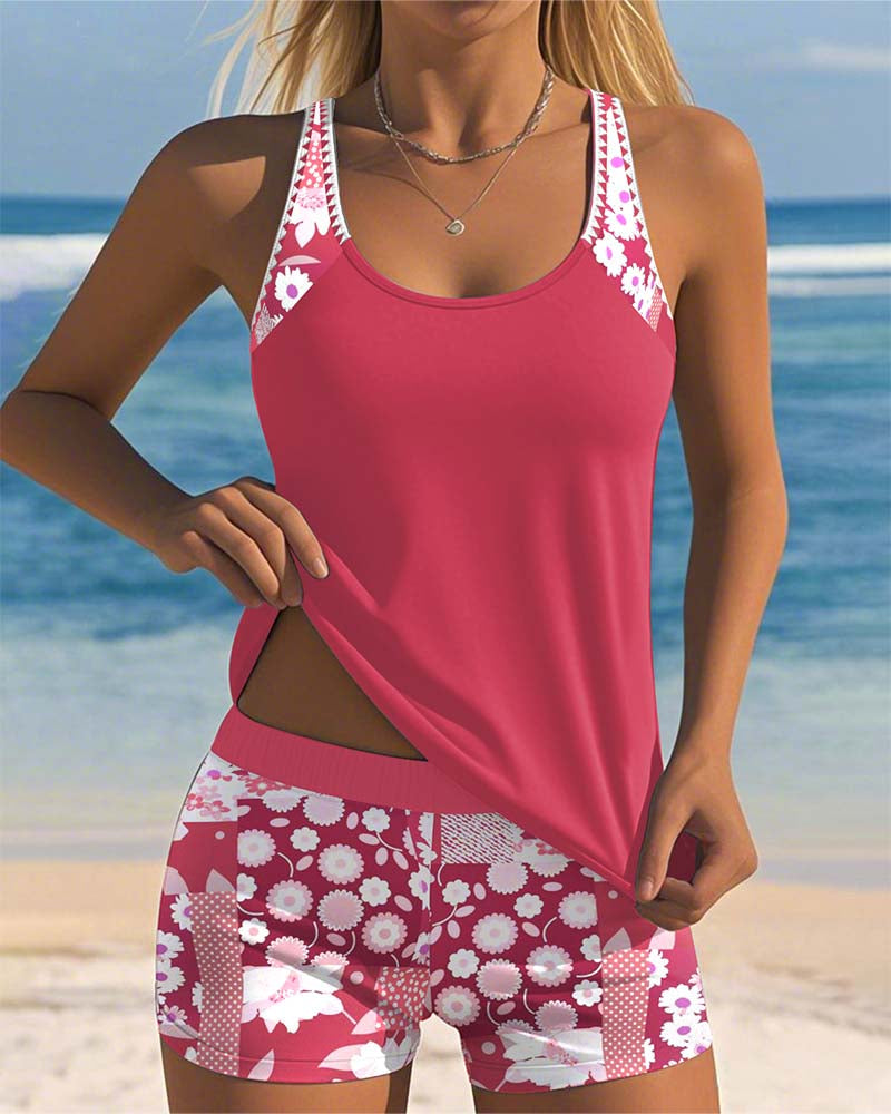 Alritta™ | Two‑Piece Relaxed‑Fit Swimsuit with Floral Beach Vibe