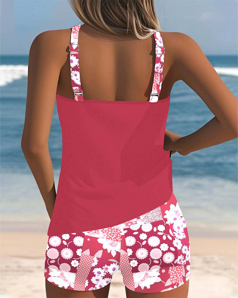 Alritta™ | Two‑Piece Relaxed‑Fit Swimsuit with Floral Beach Vibe