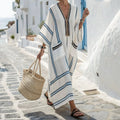 Cassandre™ | Marine Line Caftan Dress