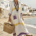 Aimée™ | Purple Mimosa Caftan Dress