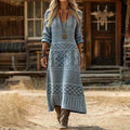 Evelyn™ | Vintage-Inspired Long Sleeve Casual Dress