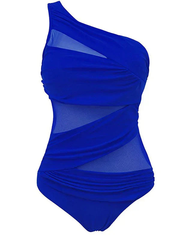 Avenée™ | Elegant One-Shoulder Swimsuit in Plus Size