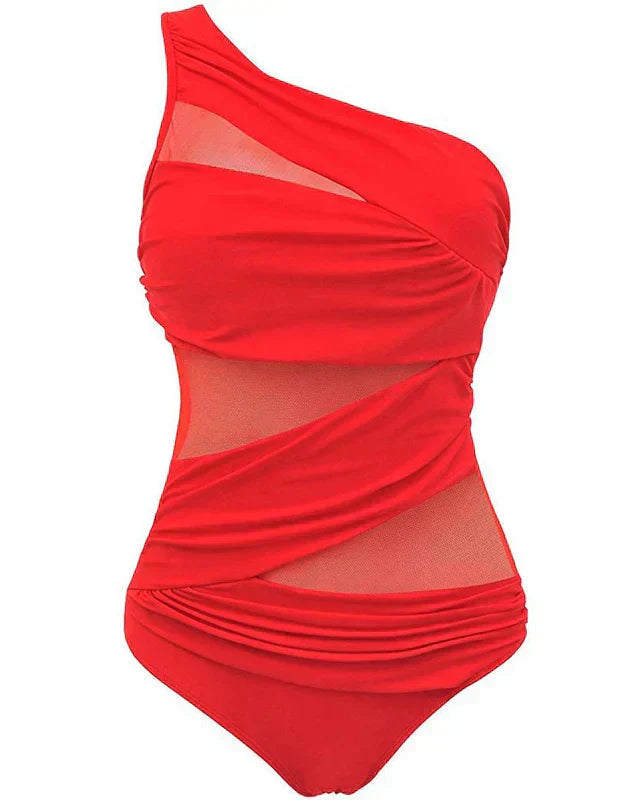 Avenée™ | Elegant One-Shoulder Swimsuit in Plus Size