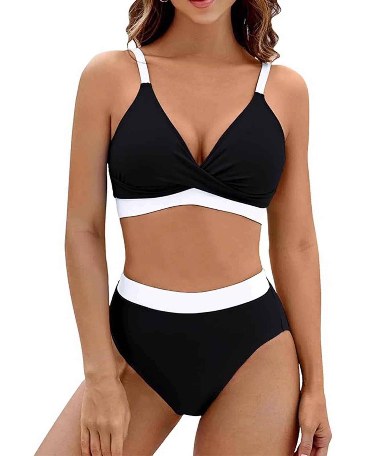Brielle™ | Tummy-Shaping Bikini Set with a Stylish V-Neck
