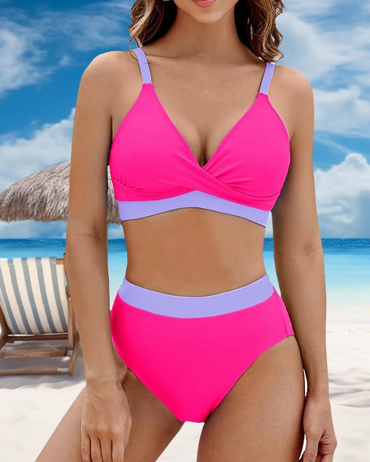 Brielle™ | Tummy-Shaping Bikini Set with a Stylish V-Neck
