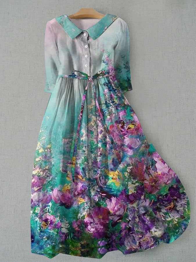 Tessa™ | Artistic Floral Dress