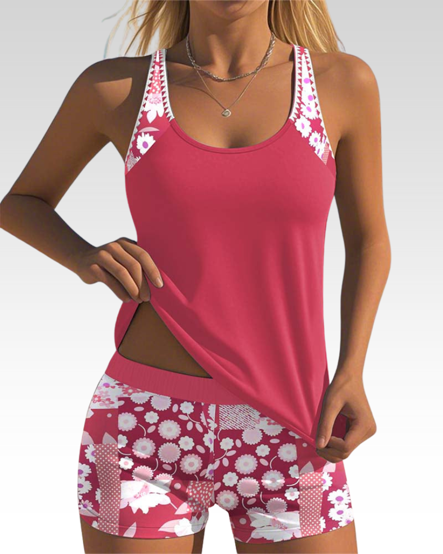 Kaless™ | Two-Piece Swimsuit with Comfortable Fit and Floral Beach Style