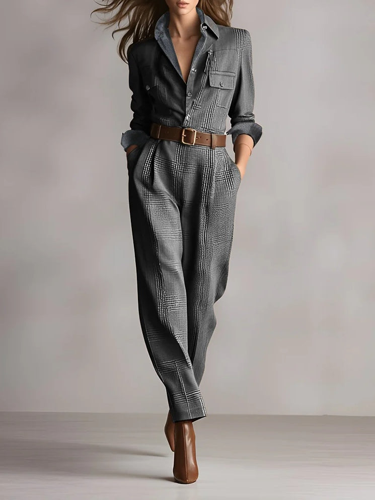 Anna™ | Checked Elegant Jumpsuit