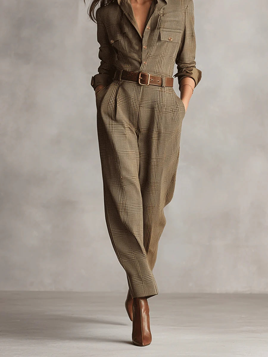 Anna™ | Checked Elegant Jumpsuit