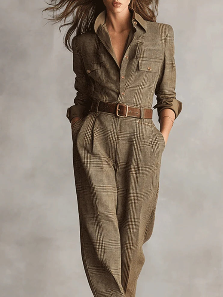 Anna™ | Checked Elegant Jumpsuit