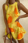Orvienne™ | Crab Print Mini Dress
