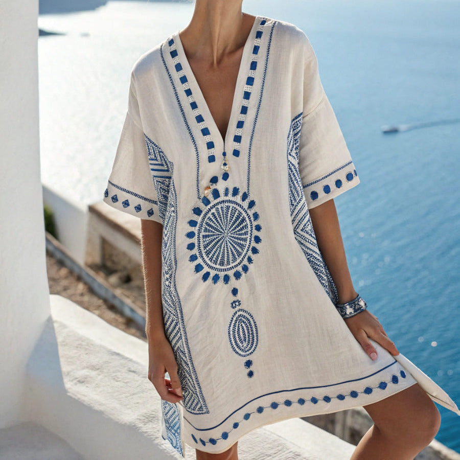 Mélina™ | Santorini Rosette Tunic