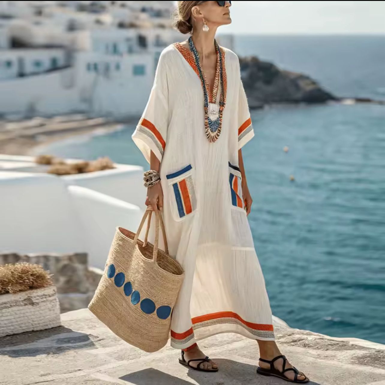 Léna™ | Contrast Finish Maxi Dress